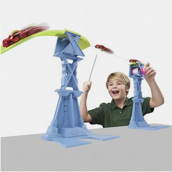 Road Champs Gx Track Tightrope Terror Zipline Race Car Set - Picture 1 of 4